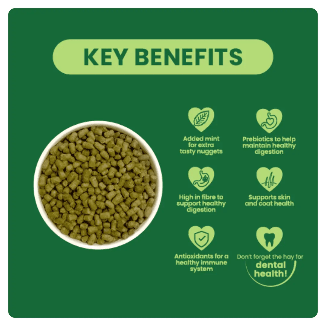 Key benefits of Burgess Excel pellets for rabbits, from Just pets