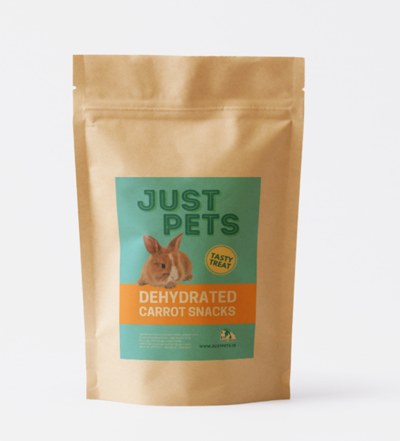 Dehydrated carrots snacks for rabbits , from Just Pets